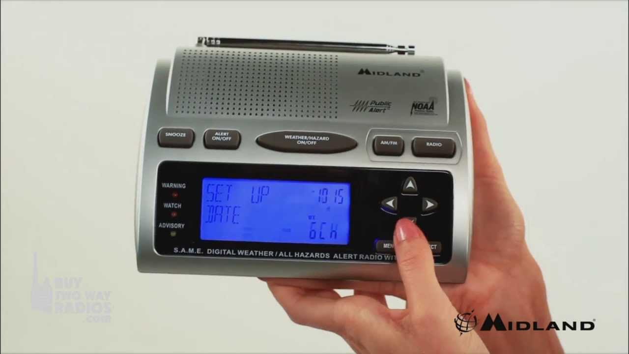 How To Program the Midland WR-300 Weather Radio - YouTube