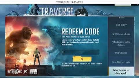 ENTER THE CODE TO CLAIM A PACK|PUBG REDEEM CODE|NEW EVENT