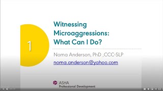 Witnessing Microaggressions: What Can I Do? 3.2