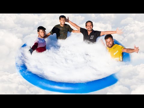We Put 100 Kg Dry Ice In Pool - Our Pool Starts