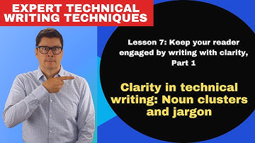 Clarity in technical writing: Noun clusters and jargon