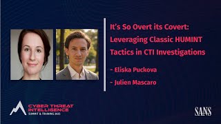 It's so overt it's covert: leveraging classic HUMINT tactics in CTI investigations