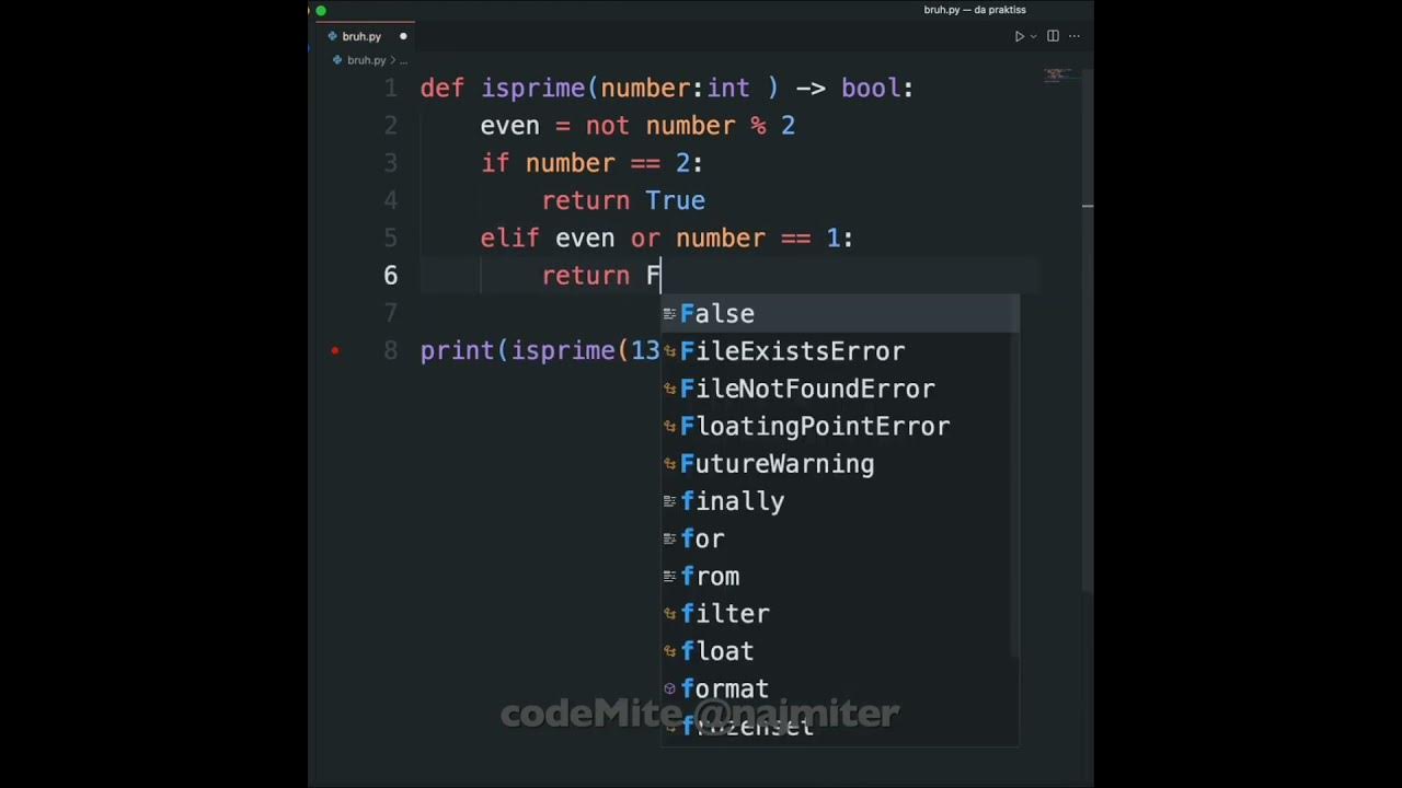 Python Program - Prime Number Checker but FASTER! #tutorial #python ...