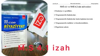 Buraxlış imtahanı test toplusu sualların izahı MS 4 sınaq 1