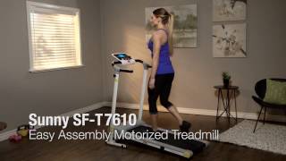 Sunny Health & Fitness SF-T7610 Easy Assembly Folding Treadmill