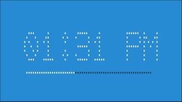 tclock, tput clock, by William Shotts