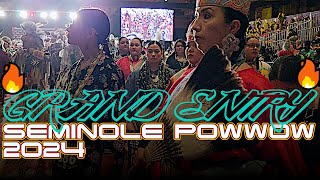 🔥GRAND ENTRY🔥 l (Fri) Seminole Tribal Fair Powwow 2024