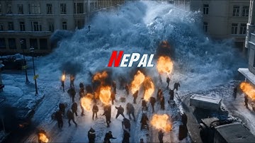 Mega Tsunami Hits Nepal | Monster Waves Destroys Kathmandu (AI Cinematic)