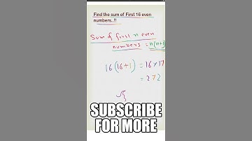 Sum of First 16 even numbers in 7 secs | Maths Magix #shorts
