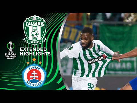 Žalgiris vs. Slovan Bratislava: Extended Highlights | UECL Group Stage MD 6 | CBS Sports Golazo