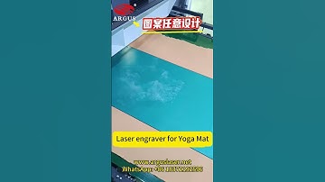 Yoga Mat Laser Engraving Machine | ARGUS LASER Super Engraver for Custom Patterns #arguslaser