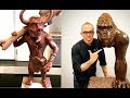 How To Make Sculpture Art Using Chocolate 🍫 | Technique sculpt