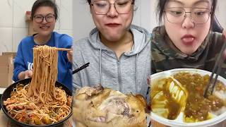 Mukbang food challenge new with real sound #d9mukbang #mukbang screenshot 1
