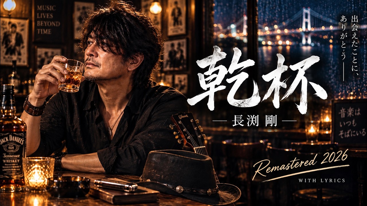 乾杯」 長渕剛｜黒川蓮司が歌う大人のSlow Blues Rock Ballad｜人生に