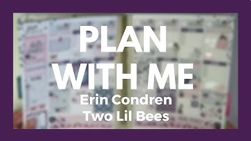 ERIN CONDREN // Plan With Me - Two Lil Bees Hello Winter!