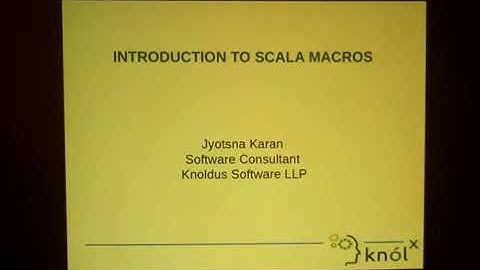 Introduction to Scala Macros