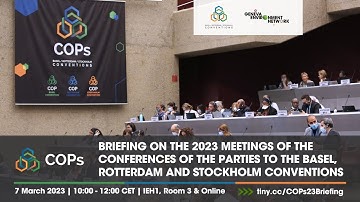 Briefing on the 2023 BRS COPs