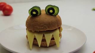 Halloween Recipes Monster Burger | Halloween Recipe Ideas