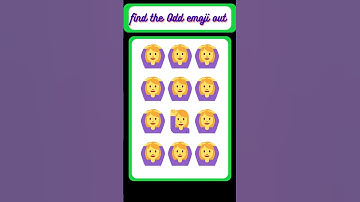 Find the Odd emoji out||memory test challenge #viral