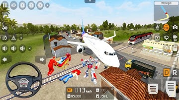 AeroplaneVs Bullet Train - Funny Gameplay in Bus Simulator Indonesia_#89 || Android Gameplay