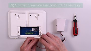 How to connect Wired Siren for Golden Security GSM WIFI alarm system GS-S5