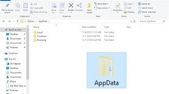 How to Fix AppData Folder is Missing in Windows 10/8/7