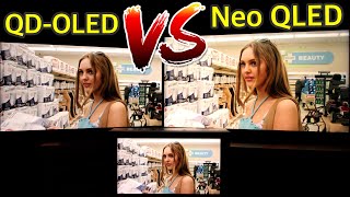 Samsung QD-OLED vs Neo QLED Mini LED TV HDR Comparison