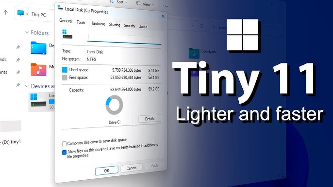 Etaprime on X: Tiny 11 Is A Super Fast Stripped Down Version Of Windows 11,  Needs On Only 2GB Ram! #tiny11 #Windows11    / X