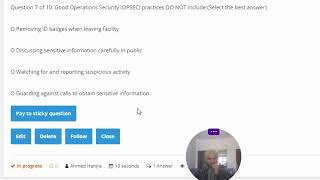 Question 7 of 10: Good Operations Security (OPSEC) practices DO NOT include:(Select the best answer)