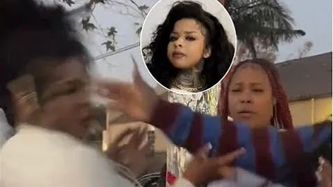 Rapper Chrisean Rock Gets Jumped In Compton CA By Female Crips & Says She Didn’t Get Touched!