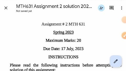 mth631 assignment 2 solution 2023||100% correct Solution #mth631assignment2solution2023||mth631