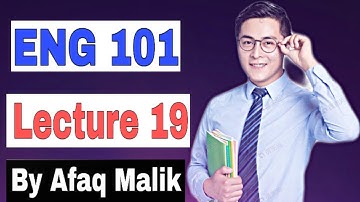 ENG 101 Short lecture / Lesson 19  / English comprehension / Virtual University / VU short lectures