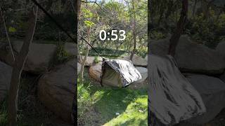 It’s a Word Record 🥇 fastest tent setup!