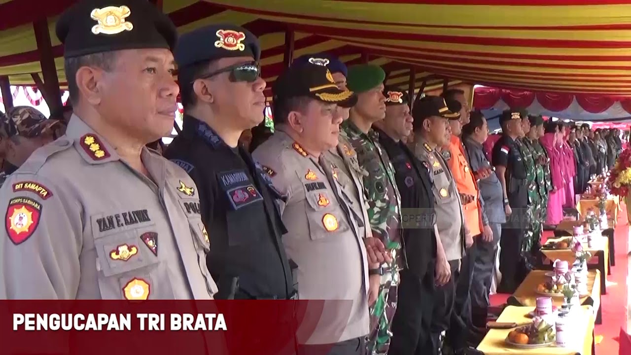 Polda Papua Upacara HUT Ke-74 Korps Brimob Polri