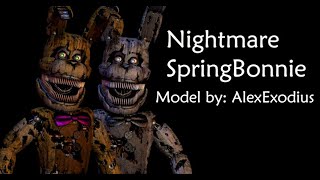 【C4d/FNaF】Port Project Spring´s By Alexexodius Part1 | Nightmare Spring Bonnie  C4d (R20)