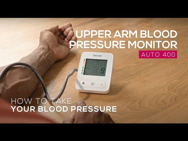 Beurer Upper Arm Blood Pressure Monitor, Large Cuff, Color Coded Results,  BM26 