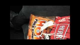ASMR eating sounds - Pork Skins
