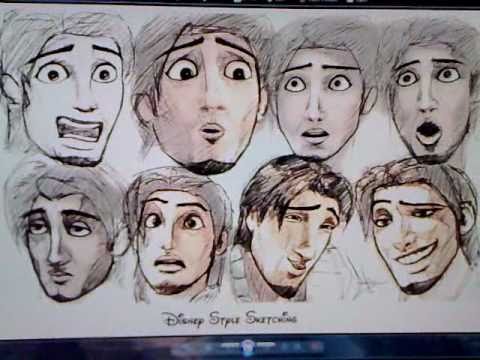 disney easy drawings tumblr style Tangled 3D (emotive Flyn Rider: Disney Art Draw