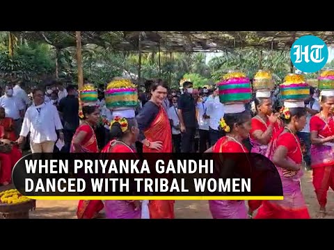 Watch: Priyanka Gandhi dances with tribal women as Cong begins Goa poll campaign