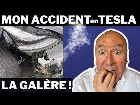 Accident avec ma TESLA. Pourquoi, Réparations, Délais, Facture...#teslasympa
