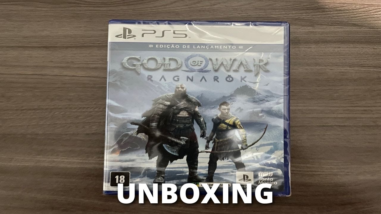 Unboxing GOD OF WAR RAGNAROK - Edição de Lançamento (PS5) PT-BR 