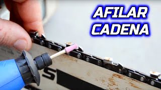 Afilador cadena motosierra cabezal accesorio para amoladora trompo radial afilador motosierra afilador de cadena afilado motosierra afilador de cadena de motosierra