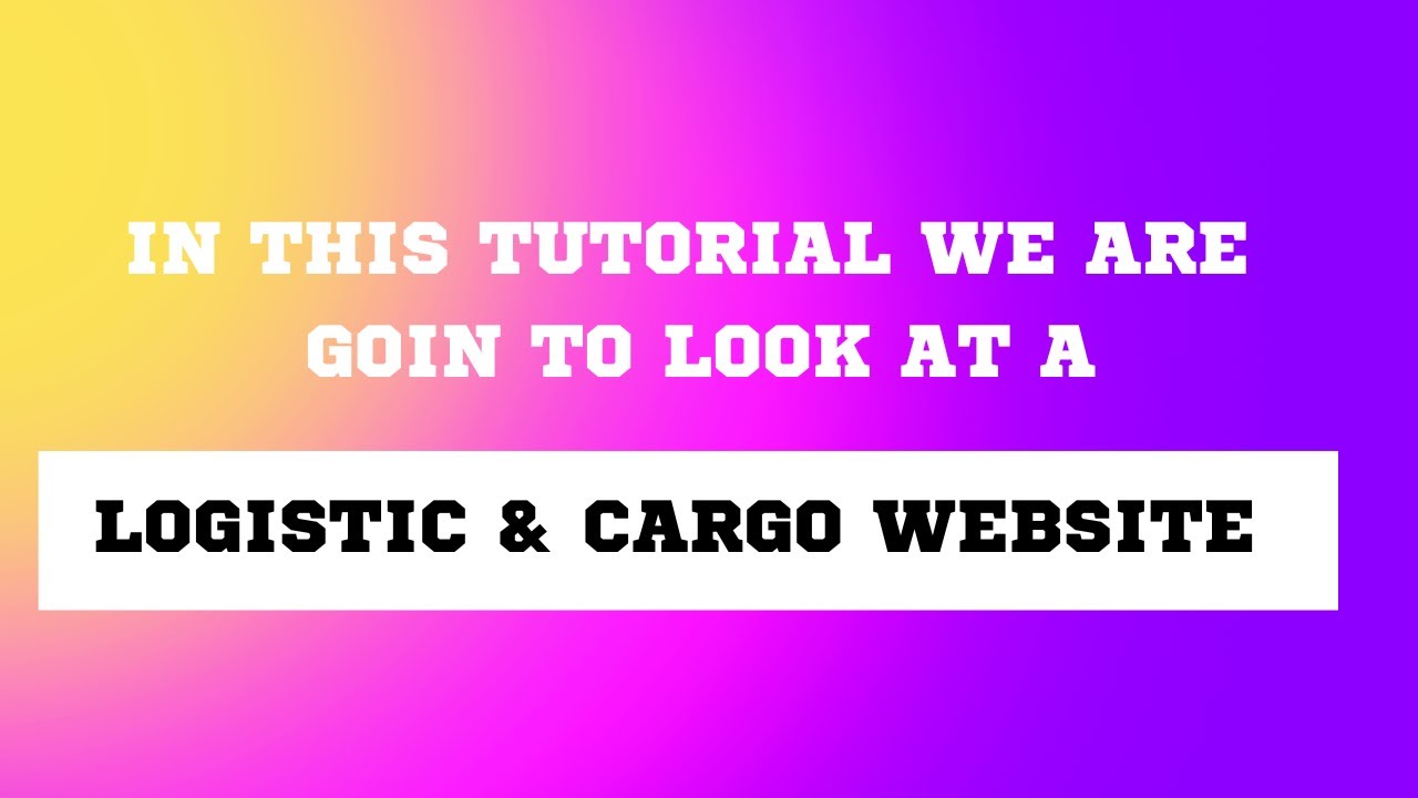 Cargo/ Shipment Website with Tracking Number