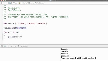 The Swift Array append Method