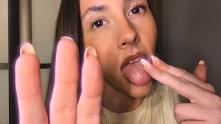 ASMR- Anticipatory spit painting for sleep😴 (slightly chaotic)