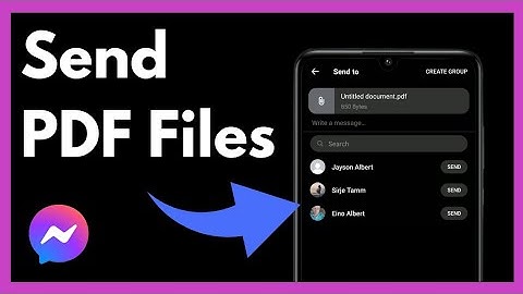 How To Send PDF File In Facebook Messenger | Easy Method (2024)