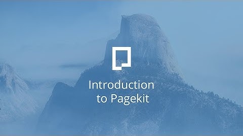 Introduction to Pagekit