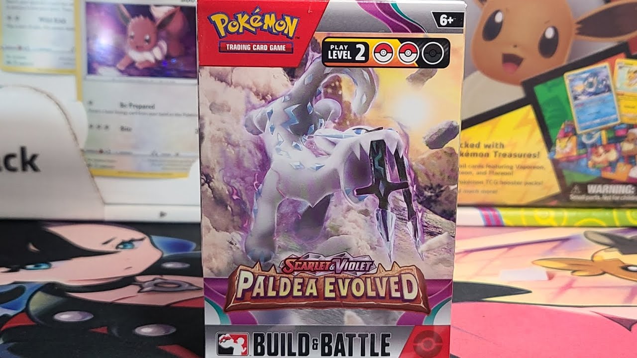  Pokemon TCG: Paldea Evolved Build & Battle Box (Prerelease Kit)  - 4 Packs, Promos : Toys & Games