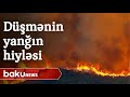 Ermənilər meşələri yandırmaqla ağır texnikalarını gizlədir - Baku TV