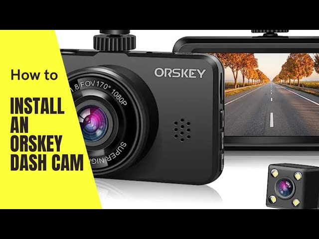 ORSKEY Cámara de Coche Dash Cam 1080P Full HD DVR Grabador de